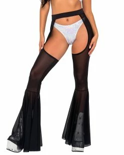 Roma Joyride Mesh Bell Bottom Chaps -ravewonder store 6071 6072 W 6075 B