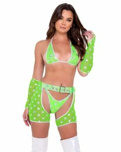 Roma Green Cosmic Stardust Chaps 14 Roma Green Cosmic Stardust Chaps -ravewonder store 6080 6081 6083 6163 NG 2 17d658db 6540 4d75 a951 18ea5b9f0f4f