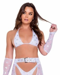 Roma White Cosmic Stardust Bikini Tie Top 9 Roma White Cosmic Stardust Bikini Tie Top -ravewonder store 6080 6081 6083 6163 Wht b6e777f3 6cb8 43f1 a5c7 28895c7da01f