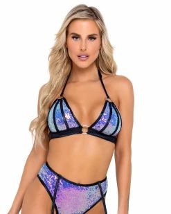 Roma Jade Sugar Nova Two-Tone Bikini Top -ravewonder store 6098 6099 Jade 3
