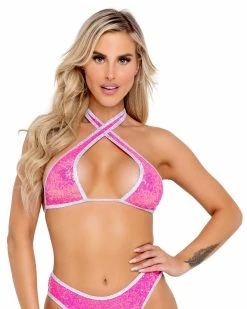 Roma Pink Sugar Nova Cross Tie Top -ravewonder store 6101 6097 HP