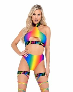 Roma Rainbow Love High Waist Bottoms -ravewonder store 6138 6139 6144 4d8e2b3c 9337 41cd 8e73 86b9032d80ae