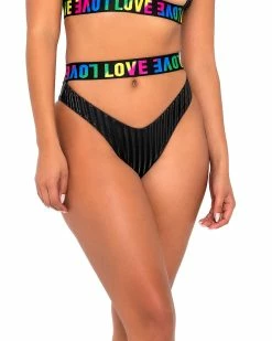 Roma Rainbow Love Cutout Bottoms