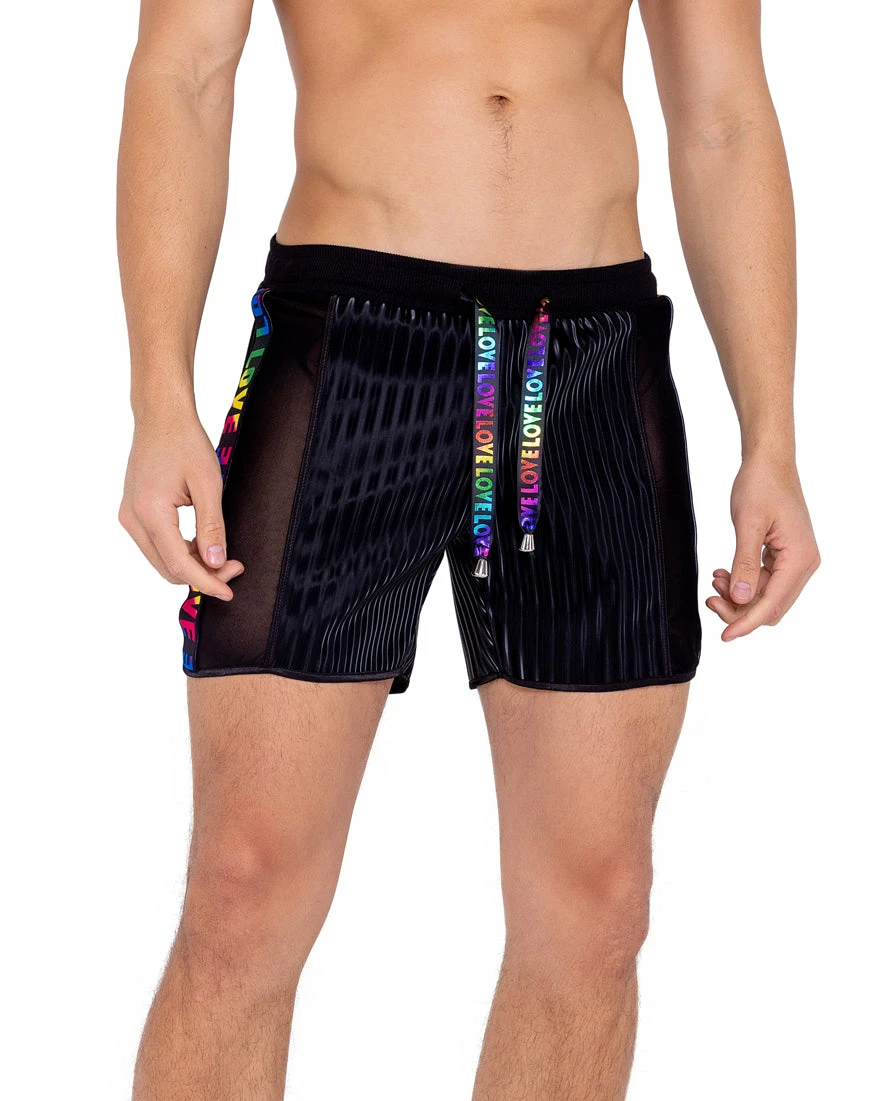 Roma Rainbow Love Two-Tone Biker Shorts 3 Roma Rainbow Love Two-Tone Biker Shorts