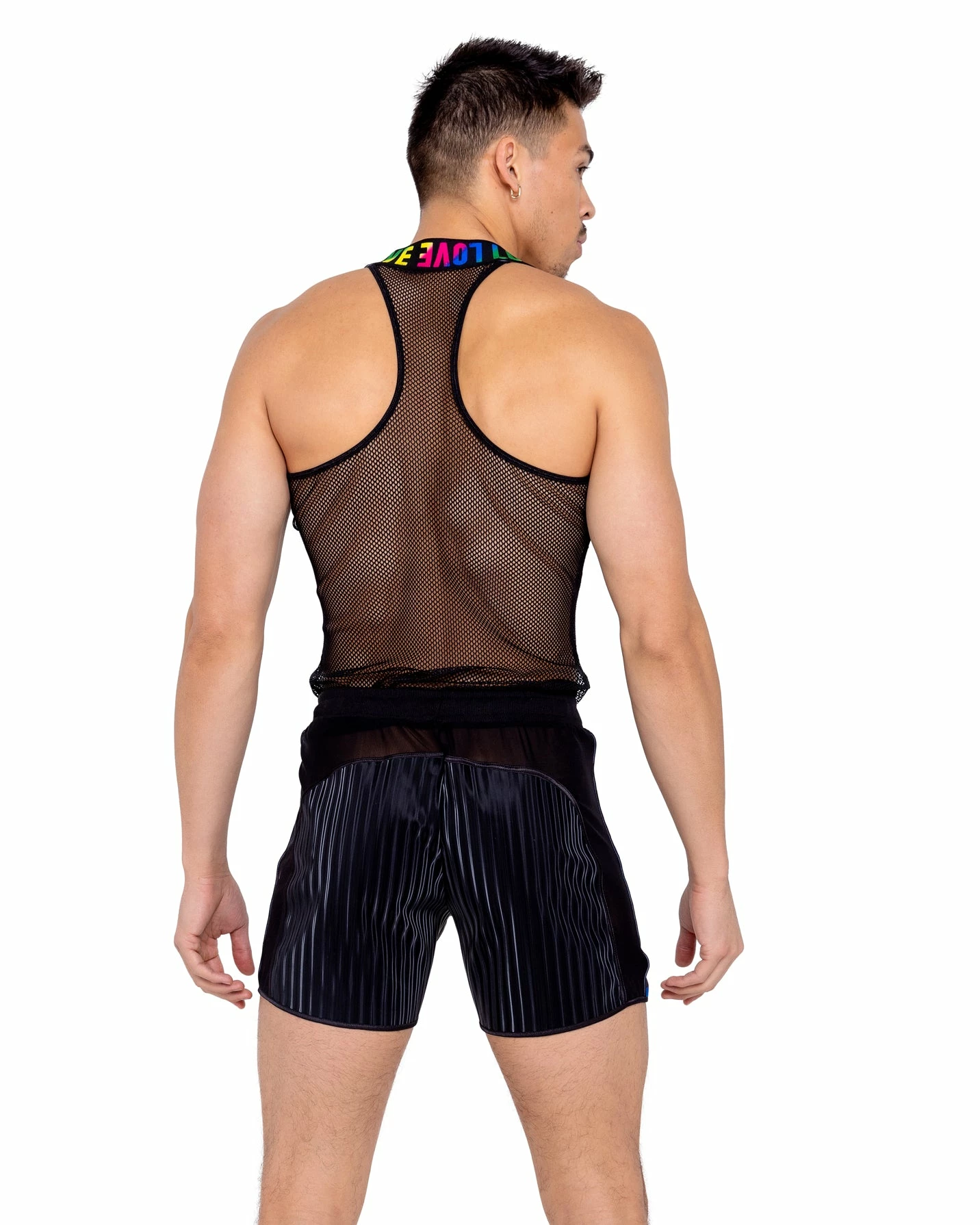 Roma Rainbow Love Two-Tone Biker Shorts 6 Roma Rainbow Love Two-Tone Biker Shorts - Image 4