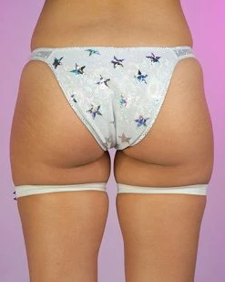 Roma White Cosmic Stardust High-Cut Bottoms -ravewonder store 63 4f8e817c ac0a 44b1 ba2d ad20334a6a4c