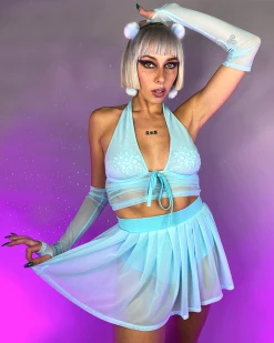 OhYes Fashion Y2K Doll Sheer Pleated Mini Skirt -ravewonder store 65 28011545 7c36 4abb a77d bb28329d5f7b