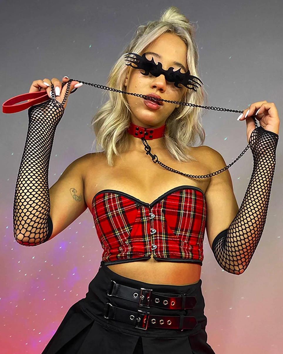 AE Punk'd Out Choker & Leash 2pc Set 4 AE Punk'd Out Choker & Leash 2pc Set - Image 4