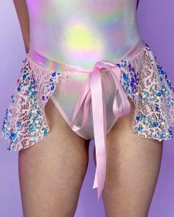 J. Valentine Pink Blush Sequin Net Tie Skirt 13 J. Valentine Pink Blush Sequin Net Tie Skirt -ravewonder store 6 06fb44d4 8036 4c47 956a 18a101d87563