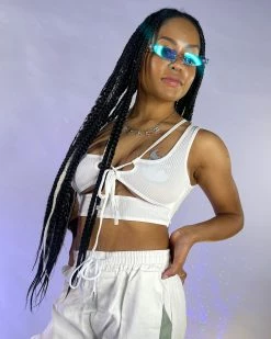 AE White Strapped Down Cutout Top -ravewonder store 6 f5555230 f1af 416f 90d9 d14710e3b49e