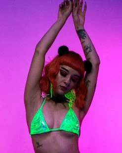 Roma Hypnotic Green Bikini Tie Top -ravewonder store 72 546afe23 9a0e 4efc bbbc 87f21ffbb64a