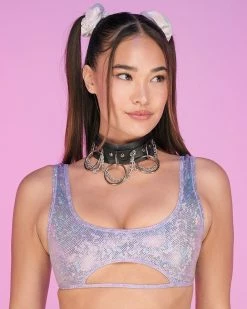 Roma Lilac Aura Keyhole Top