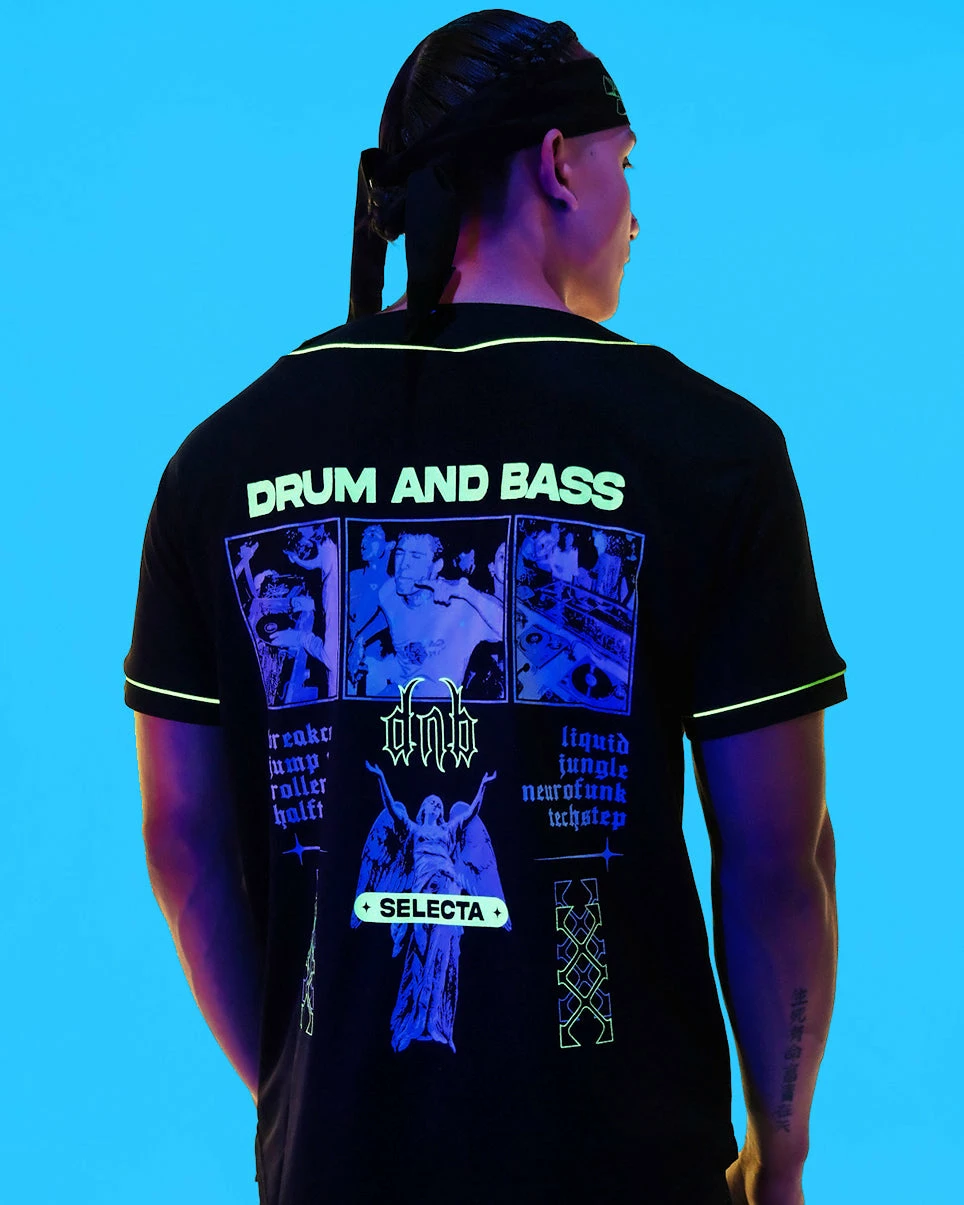 Jarmoo Drum And Bass Angel Yellow Baseball Jersey 5 Jarmoo Drum And Bass Angel Yellow Baseball Jersey - Image 3