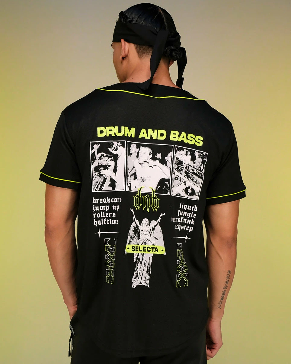 Jarmoo Drum And Bass Angel Yellow Baseball Jersey 3 Jarmoo Drum And Bass Angel Yellow Baseball Jersey