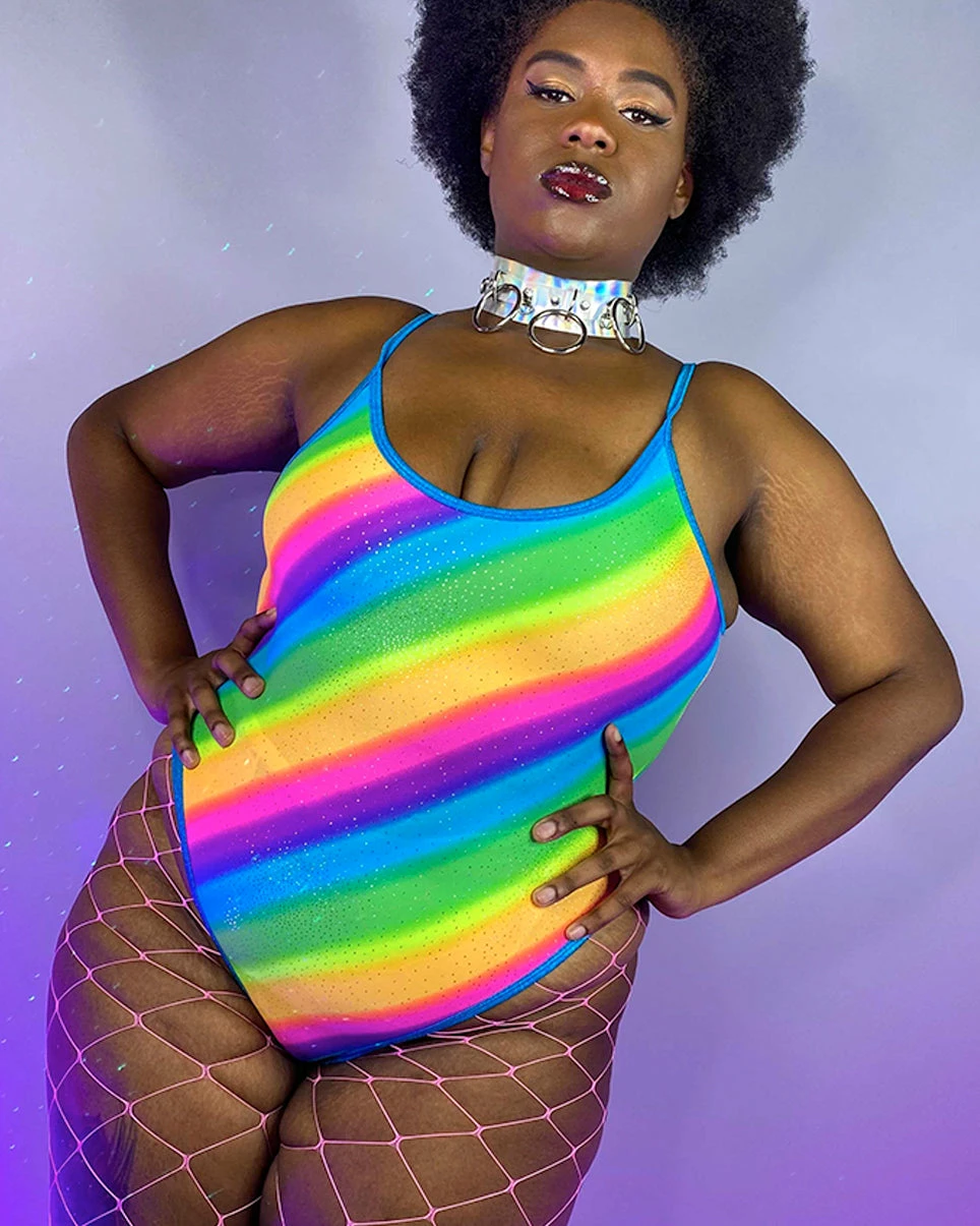 J. Valentine Sparkle Rainbow Bodysuit 4 J. Valentine Sparkle Rainbow Bodysuit - Image 2