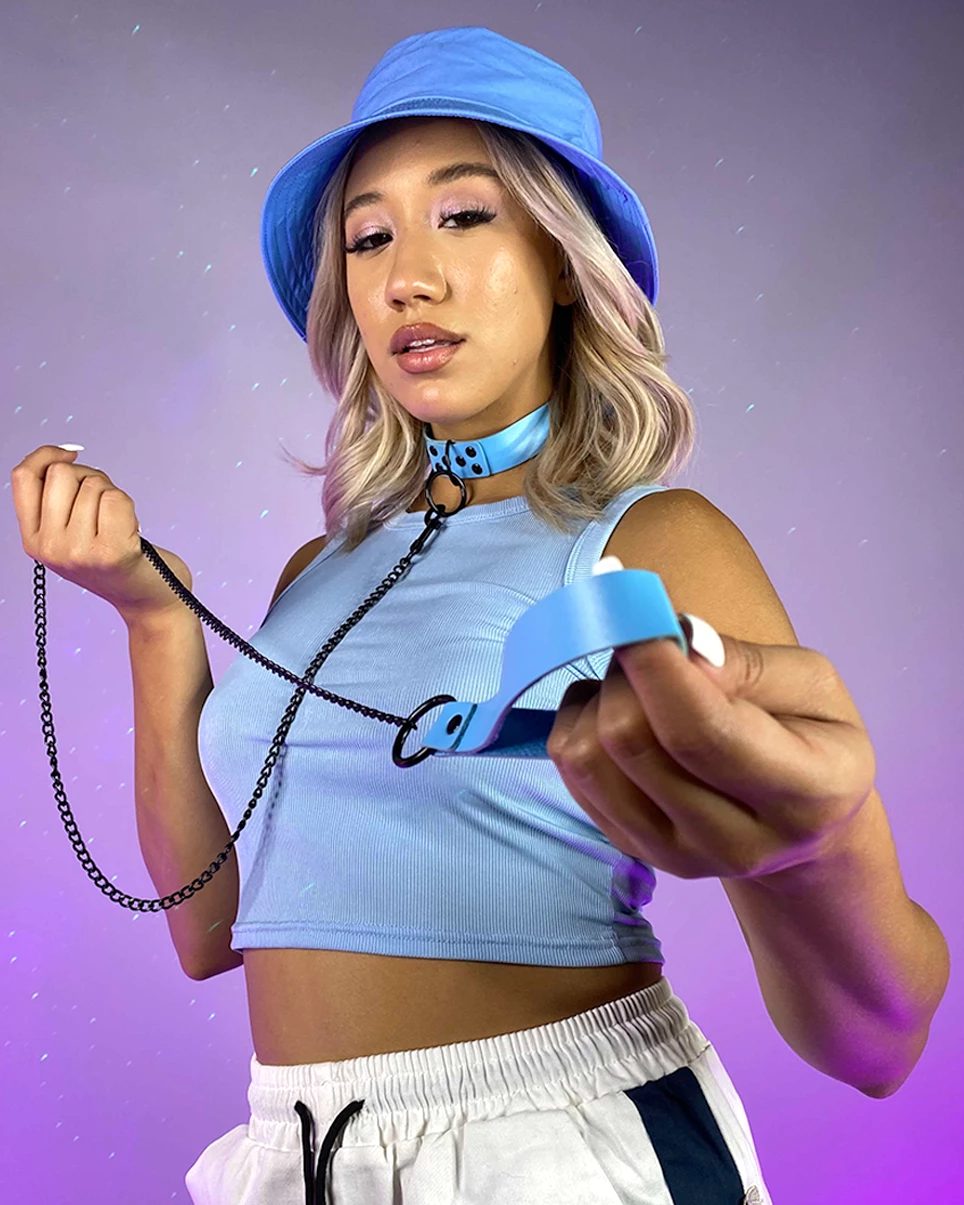 AE Punk'd Out Choker & Leash 2pc Set 2 AE Punk'd Out Choker & Leash 2pc Set - Image 2