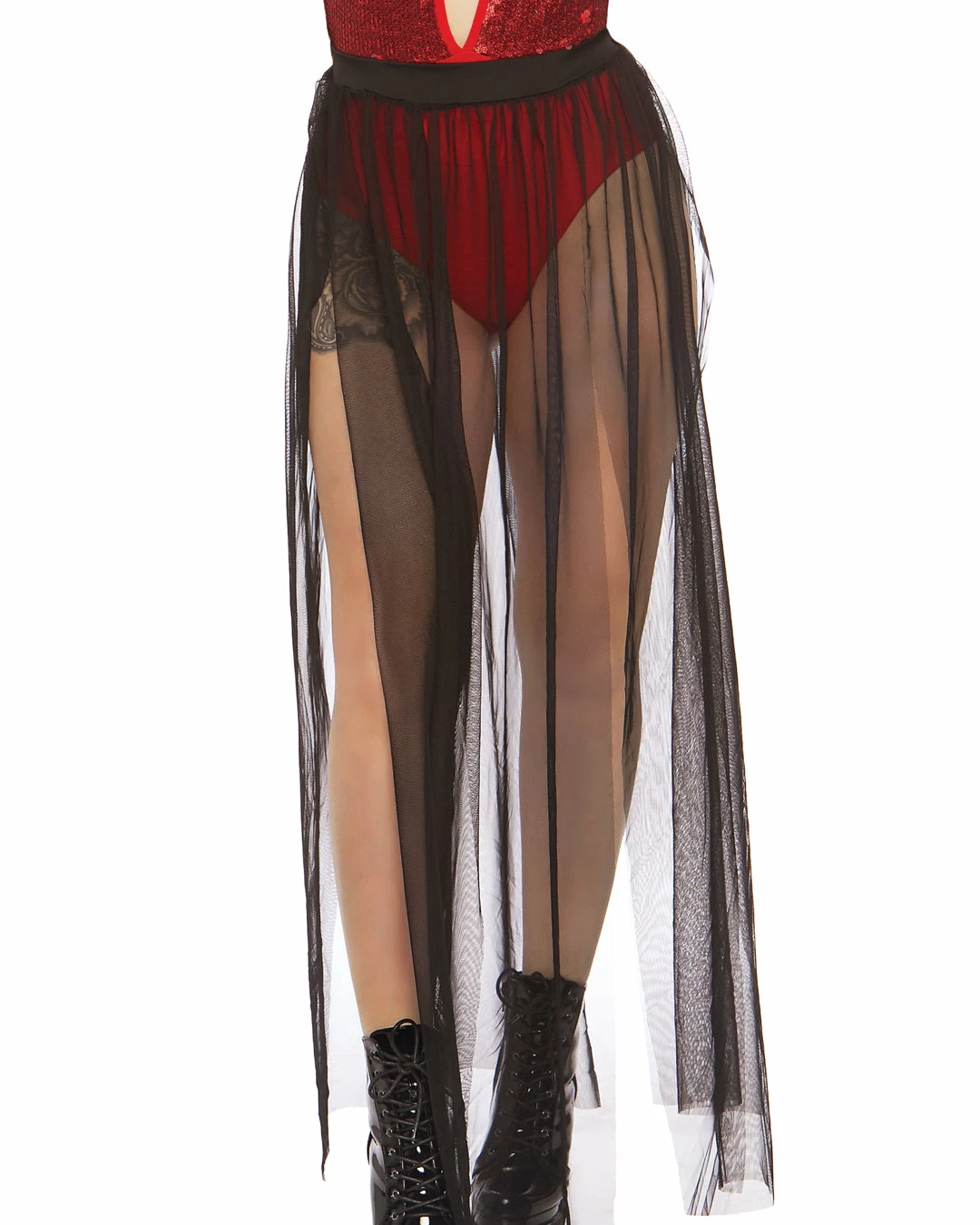 Leg Avenue Goddess Multi Slit Sheer Skirt 2 Leg Avenue Goddess Multi Slit Sheer Skirt - Image 2