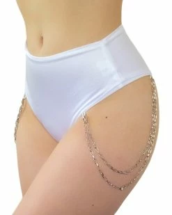 Bodyzone Techno Bish Chain High-Waist Shorts -ravewonder store 91 942aee41 3f90 47a8 aaef 55369d8f5239