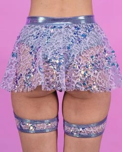 J. Valentine Lilac Sequin Net Tie Skirt -ravewonder store 9 7afabe75 e8e7 4190 aa9f dfa98f85ae66