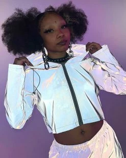 AE Midnight Chrome Reflective Jacket