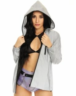 AE Night Safe Reflective Jacket 25 AE Night Safe Reflective Jacket -ravewonder store A045 FRONT2