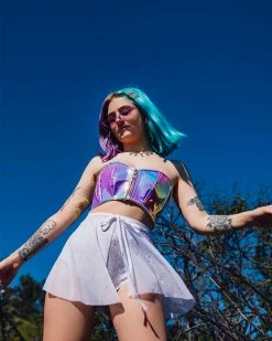 Daisy's Corsets Wanderlust Iridescent Purple/Blue Bustier Top -ravewonder store Blank94x1205 4