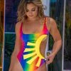 J. Valentine Over The Rainbow Cutout Bodysuit
