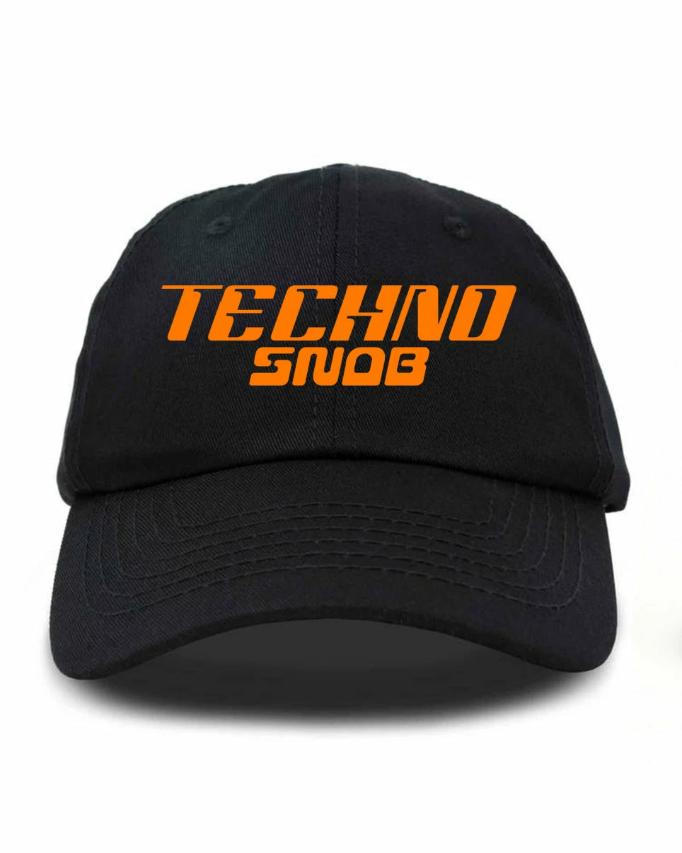 Jarmoo Techno Snob Orange Dad Hat 6 Jarmoo Techno Snob Orange Dad Hat - Image 4