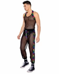 Roma Rainbow Love Fishnet Joggers 9 Roma Rainbow Love Fishnet Joggers -ravewonder store Blank964x1205 5ec89742 708c 4c68 885b e030a7438a27