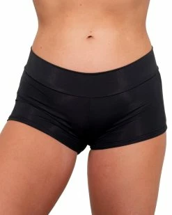 Shark Black Scrunch Back Booty Shorts -ravewonder store DSC02998 clipped rev 1