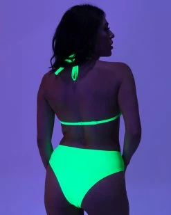 OhYes Fashion Green Breakin' Chains High Waist Bottoms -ravewonder store DSCF0190