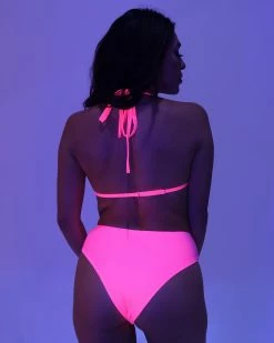 OhYes Fashion Pink Breakin' Chains High Waist Bottoms -ravewonder store DSCF0206