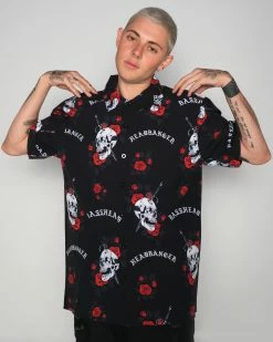 Jarmoo Skull & Rose Basshead Hawaiian Shirt 10 Jarmoo Skull & Rose Basshead Hawaiian Shirt -ravewonder store DSCF0522
