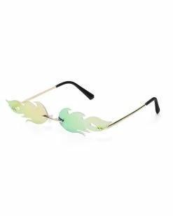 AE In Flames Glasses 13 AE In Flames Glasses -ravewonder store GREEN aa122799 5d09 401b bd02 c34db62f735a