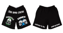 Jarmoo Biohazard Hardstyle Blacklight Green Basketball Shorts 13 Jarmoo Biohazard Hardstyle Blacklight Green Basketball Shorts -ravewonder store HardstyleShorts Mockup