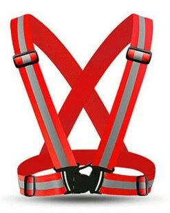 AE Danger Zone Neon Reflective Buckle Vest -ravewonder store Hot 2019 Reflective Vest High Visibility Safety Strap Cycling Jogging Running Adjustable Safety Clothing Belt Striped