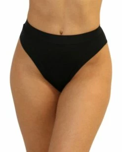 Shark Black Cheeky High-Cut Bottoms -ravewonder store IMG 2502 clipped rev 1