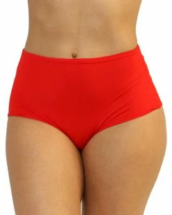 Shark Red High Waist Shorts 8 Shark Red High Waist Shorts -ravewonder store IMG 2544 clipped rev 1