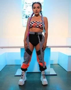 AE Trip The Light Orange Reflective Chaps 19 AE Trip The Light Orange Reflective Chaps -ravewonder store IMG 9178