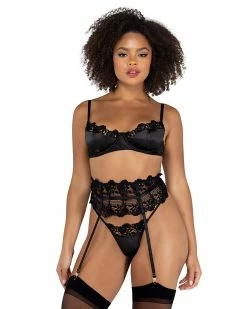 Roma Covered In Lace 3pc Lingerie Set -ravewonder store LI473 Blk 2048x 118a1add 187b 4663 8e30 3533e0ab0cd2