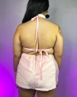 OhYes Fashion Pet Me Fuzzy Mesh Stripe Mini Skirt -ravewonder store P15 b6c6e2b5 7755 437e 8d1f d1525e05ebc2