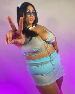 OhYes Fashion White Pray For Me Mesh Chain Top -ravewonder store P28psd 5d172aa1 1e30 48d2 806b 1633f359459c