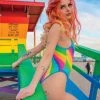 J. Valentine Sparkle Rainbow Bodysuit