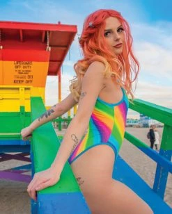 J. Valentine Sparkle Rainbow Bodysuit