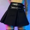 AE Cyber Buckle Pleated Skirt