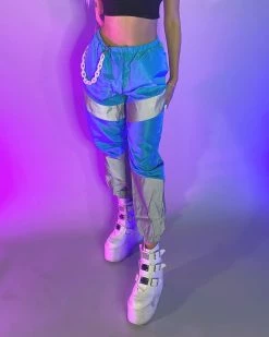 AE Blue Reflective Contrast Joggers