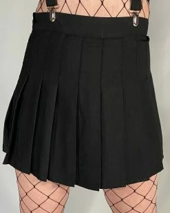 AE Basic Black Pleated Skirt