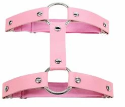 AE 1pc Miss Behaved Dual-Strap Faux Leather O-Ring Leg Garter -ravewonder store Pink 731711f7 a6df 439d 8015 40bb10a4bad8