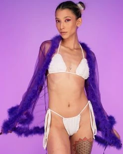 Be Wicked So Xxtra Feather Trim Sheer Short Robe -ravewonder store RW 062922 451 1 scaled
