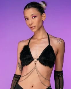 AE Fuzzy Chain Bikini Top